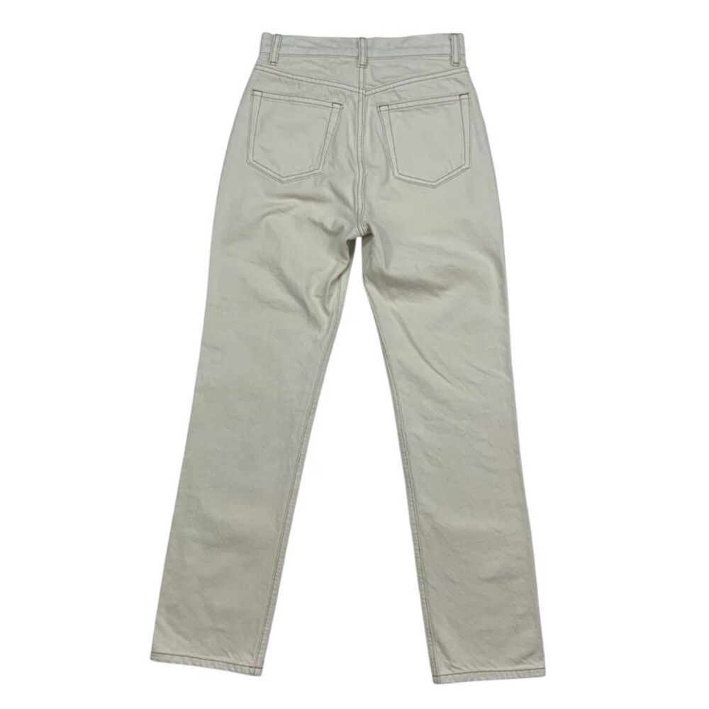 Reformation Cynthia High Rise Straight Jeans Bone New with tags! - Picture 7 of 16